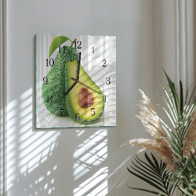 Pendule carrée en verre Avocat