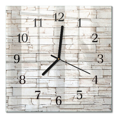 Horloge murale carrée Mâchefer