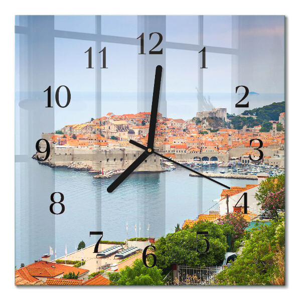 Horloge murale carrée Chemin de la nature