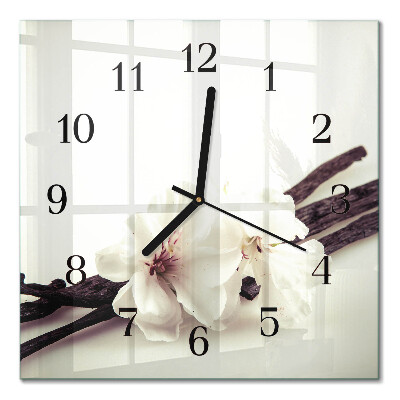 Horloge murale carrée Vanille