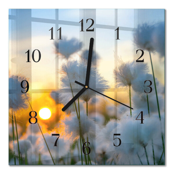 Horloge murale carrée Coton