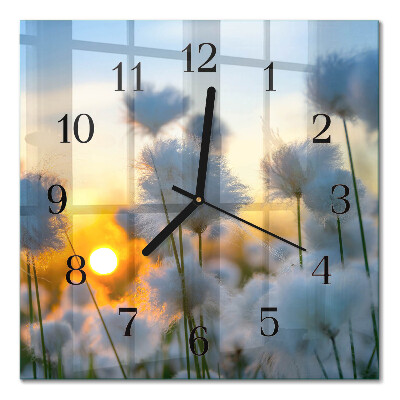 Horloge murale carrée Coton