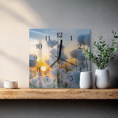 Horloge murale carrée Coton
