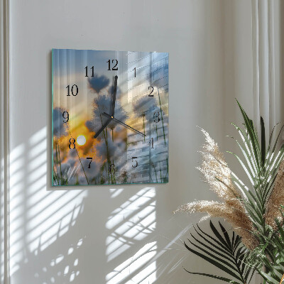 Horloge murale carrée Coton
