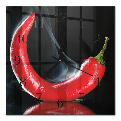 Horloge murale carrée Piment