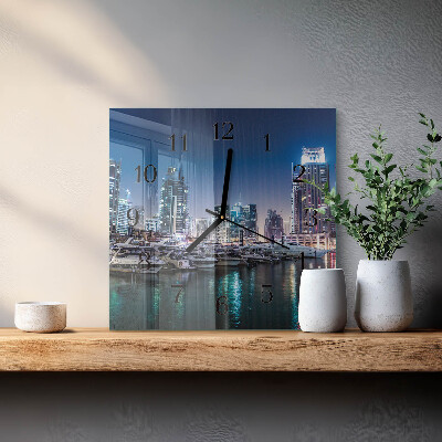 Horloge murale carrée Horizon