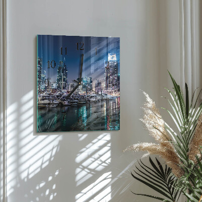 Horloge murale carrée Horizon