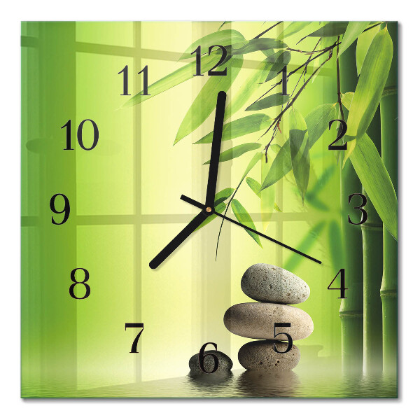 Horloge murale carrée Pierres
