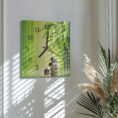 Horloge murale carrée Pierres