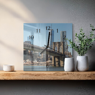 Horloge murale carrée Horizon