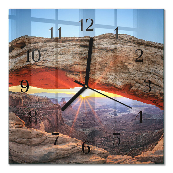 Horloge murale carrée Grand canyon