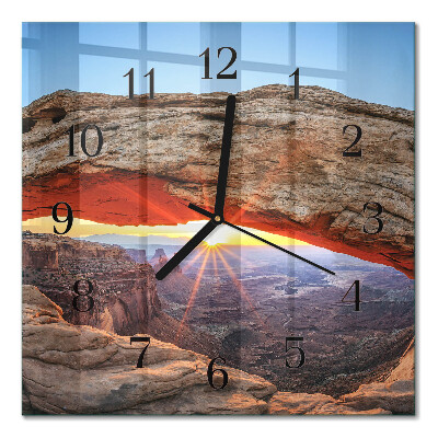 Horloge murale carrée Grand canyon