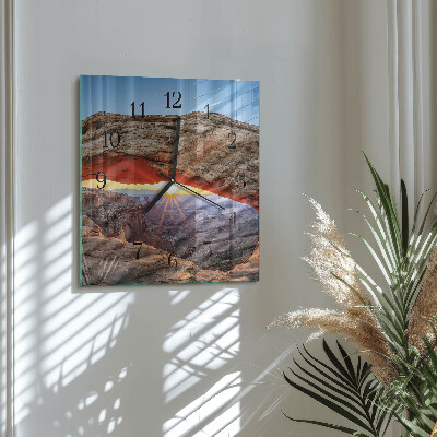 Horloge murale carrée Grand canyon