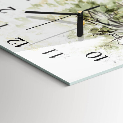 Horloge murale carrée Arbre