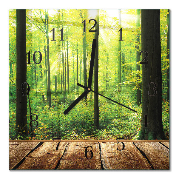 Horloge murale carrée Nous