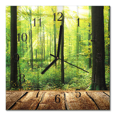 Horloge murale carrée Nous