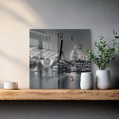 Horloge murale carrée Horizon