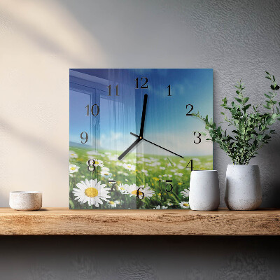 Horloge murale carrée Prairie