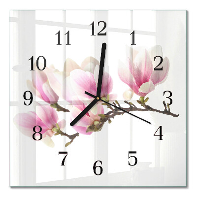 Horloge murale carrée Magnolia