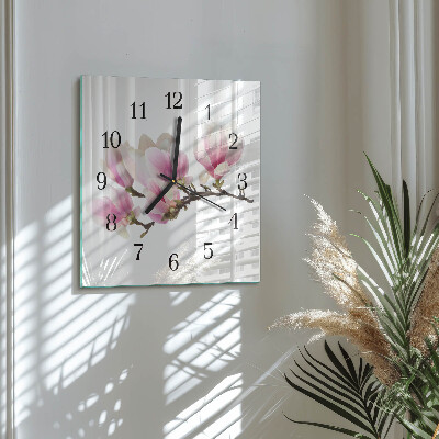 Horloge murale carrée Magnolia