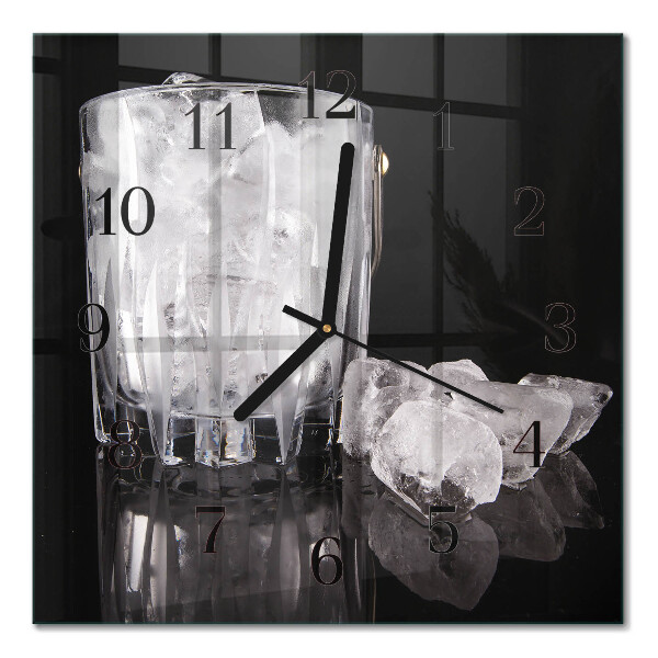 Horloge murale carrée Glace