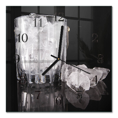 Horloge murale carrée Glace