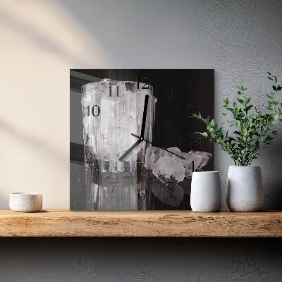 Horloge murale carrée Glace