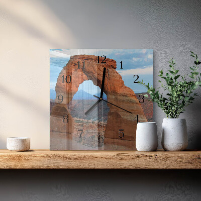 Horloge murale carrée Grand canyon