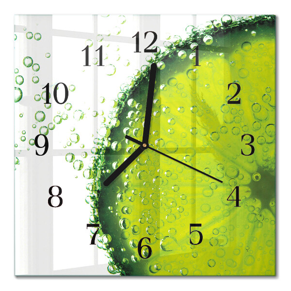 Horloge murale carrée Carbonate de calcium