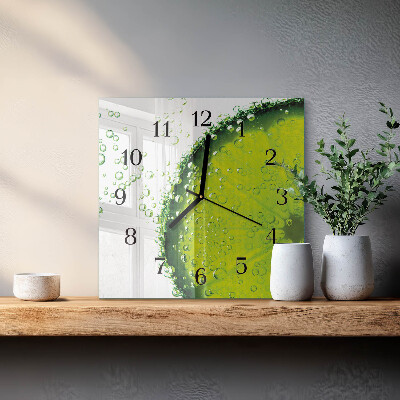 Horloge murale carrée Carbonate de calcium