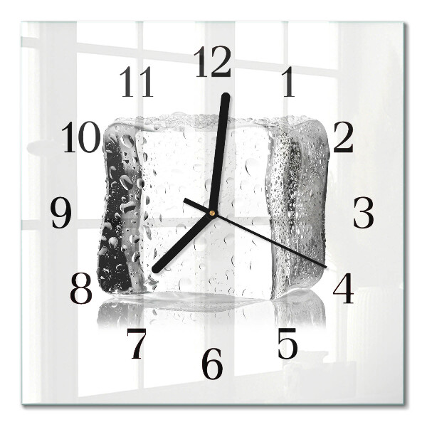 Horloge murale carrée Glace