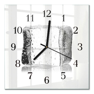 Horloge murale carrée Glace