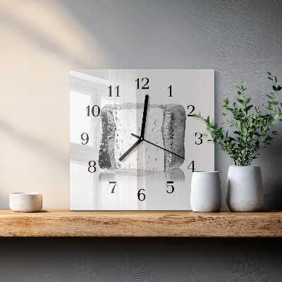 Horloge murale carrée Glace