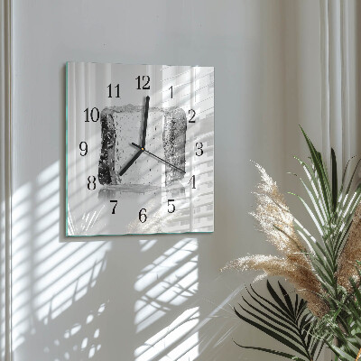 Horloge murale carrée Glace