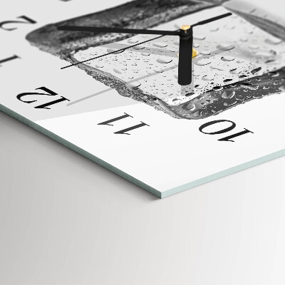 Horloge murale carrée Glace