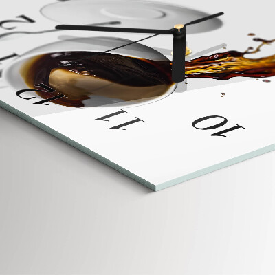 Horloge murale carrée Café