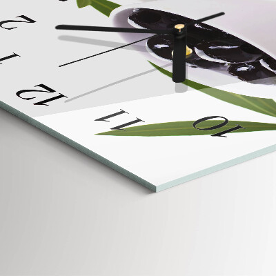 Horloge murale carrée Olives