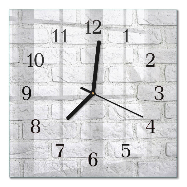 Horloge murale carrée Brique