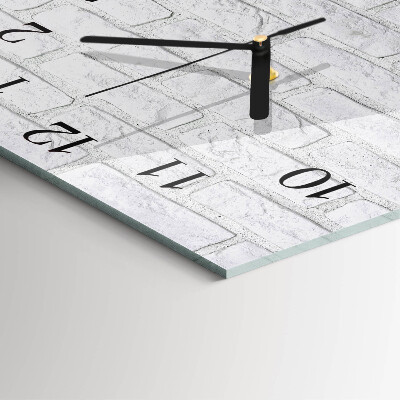 Horloge murale carrée Brique