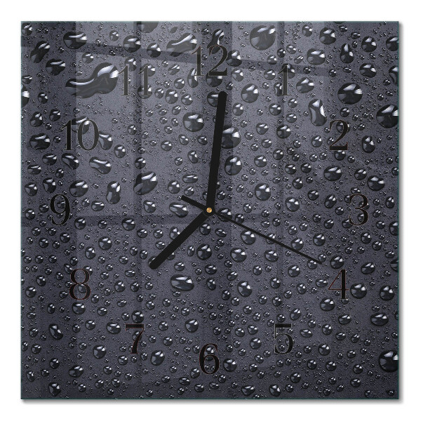 Horloge murale carrée Gouttes