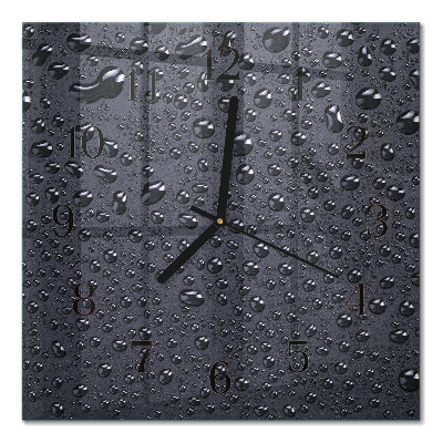 Horloge murale carrée Gouttes