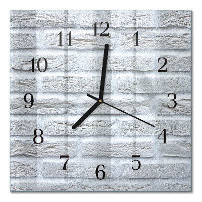 Horloge murale carrée Mâchefer