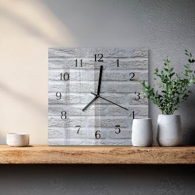 Horloge murale carrée Mâchefer