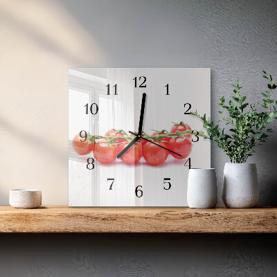 Horloge murale carrée Tomates