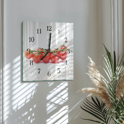Horloge murale carrée Tomates