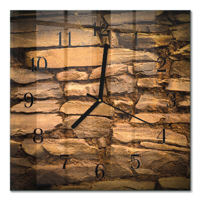 Horloge murale carrée Pierres