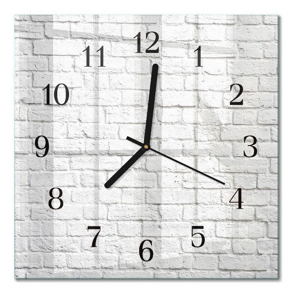 Horloge murale carrée Brique