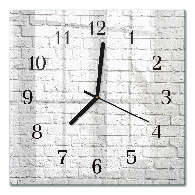 Horloge murale carrée Brique