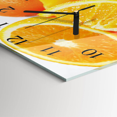 Horloge murale carrée Oranges