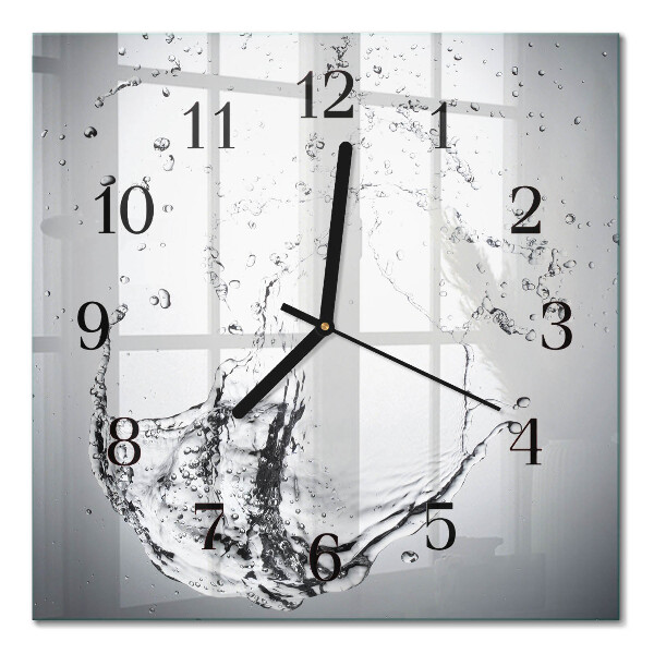 Horloge murale carrée Eau